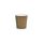 Lebomló kávés pohár, papír és PLA, 1,1 dl, presszókávés, barna | 50 db/csomag