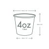 Lebomló kávés pohár, papír és PLA, 1,1 dl, presszókávés, fehér | 50 db/csomag