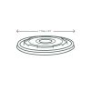 Lebomló CPLA tető, 115 mm, lapos, 3,4-9 dl levestartókhoz, meleg ételhez | 50 db/csomag